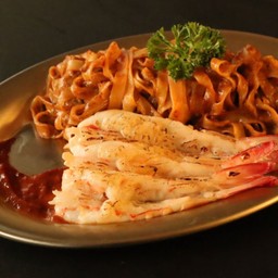 บะหมี่ไข่ซอสมันกุ้ง