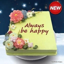 เค้กพีโอนี่สแควร์ เลเยอร์ใบเตย  2 ปอนด์