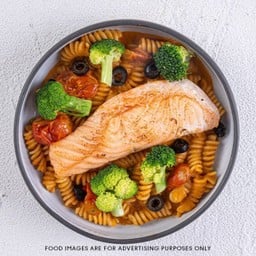 Hot Torched Salmon Pasta