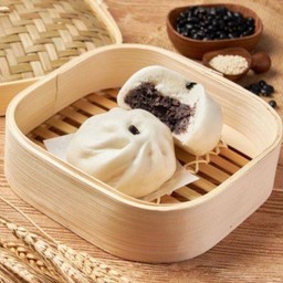 (เจ) ซาลาเปาทับหลีไส้ถั่วดำ 2 ลูก