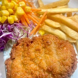 สเต็กไก่กรอบ