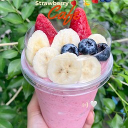 เบอรี่รวม+กล้วยนมสดปั่น