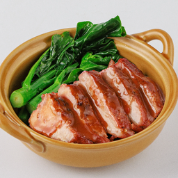 [S] หมูแดงย่างถ่าน Roasted Pork.