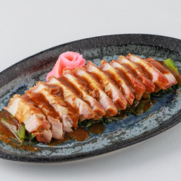 หมูกรอบ Crispy Skin Roasted Pork.