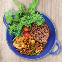 ข้าวกะเพราเนื้อบดจากพืช (Plant Base)