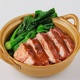[M] หมูแดงย่างถ่านRoasted Pork.
