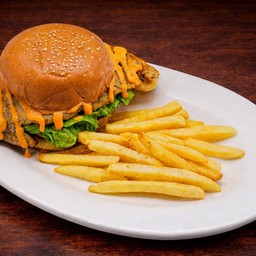 เบอร์เกอร์ปลาย่างเนย