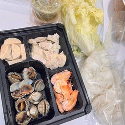 เมี่ยงหอยแครง+หมูยอ