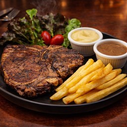 สเต็กพอร์คช็อปพริกไทยดำ