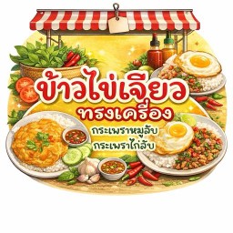 ข้าวยำไก่แซ่บรสมือเเม่