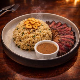 ข้าวผัดหน้าเนื้อพิคานย่า