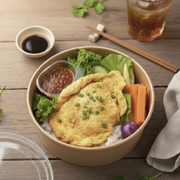 Fried Rice with Chili Paste + Omelette