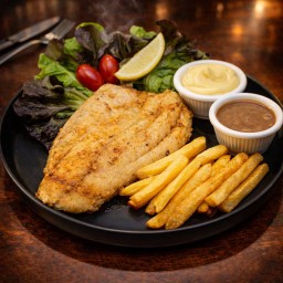 สเต็กปลากระพงย่างเนย