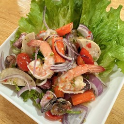 ยำรวมมิตร(หมูสับ+ทะเล).