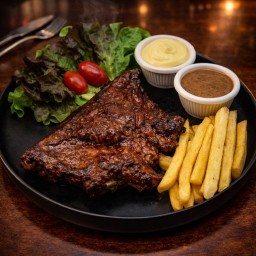 สเต็กซี่โครงหมูบาร์บีคิว