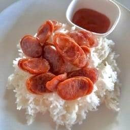 ข้าว กุนเชียงหมูทอด