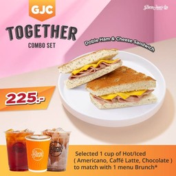 Set 3 Double Ham Cheese + American / Latte / Chocolate