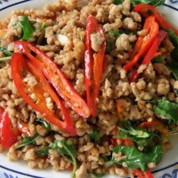 กระเพราหมู (กับข้าว) #80