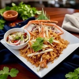 ยำกุ้งแม่น้ำฟูฟู