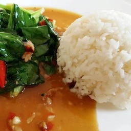 ข้าวราดคะน้าปลาเค็ม #70