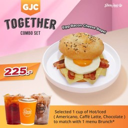 Set 1 Egg Bacon Cheese Bagel + Americano / Latte / Chocolate