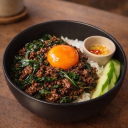 FC03 Minced Thai Wagyu Basil Rice with Pickled Egg