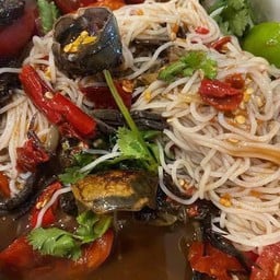 ชุด4.ตำสุดคุ้ม.ตำขนมจีนปูปลาร้า+ส้มตำใส่แต่ปลาร้า+ตำแตงน้ำปลาร้า+ตำไทยรสเปรี้ยวหวาน