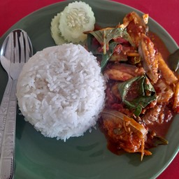 ปลาบึกผัดฉ่า