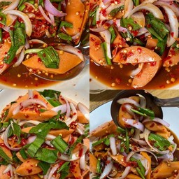 ยำไส้กรอก (อย่างเดียว)