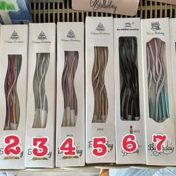 เทียนเกลียว 6 แท่งต่อกล่อง