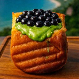 ปังปิ้งไส้ชาเขียวมุกบุก