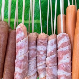 ไส้กรอกพันเบคอน