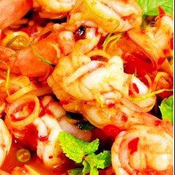 ข้าวพล่ากุ้ง