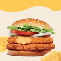 เวจจี้ เบอร์เกอร์ชีสยืด