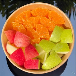 ส้ม + แอปเปิ้ลแดง + แอปเปิ้ลเขียว