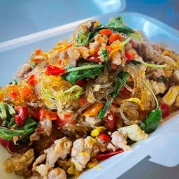 ผัดไทยหอยทอดตามสั่ง ร้านแซ่บเด้อ @ศรีราชา ซอยจ่าบรรณ