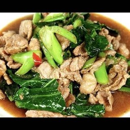 ผัดคะน้า หมูชิ้น