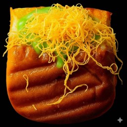 ปังปิ้งไส้ใบเตยฝอยทอง