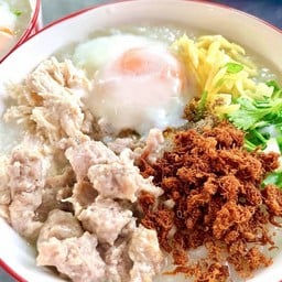โจ๊กหมูไข่ลวก+หมูฝอย