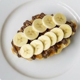 มินิครอฟเฟิล นูเทล่า+กล้วย (ขนาด 30 g.) ตัวเล็ก