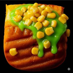 ปังปิ้งไส้ใบเตย+ข้าวโพด