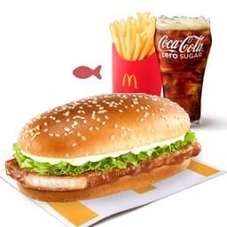 [อร่อยซ่ากับโค้ก] มั่งมีเบอร์เกอร์ปลา (L)