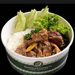 ข้าวกะเพราเนื้อออสเตรเลีย