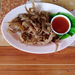 ปลาเนื้ออ่อนทอดกระเทียม