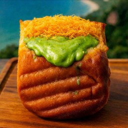 ปังปิ้งไส้ชาเขียวฝอยทอง