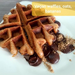 VEGAN waffles /dark chocolate