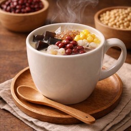 น้ำเต้าหู้ร้อน ทรงเครื่อง