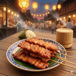 หมูปิ้งโบราณ ตามสั่งคุณแอ้ว