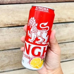 singha red lemon soda
