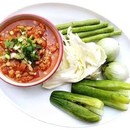 นคร-ลำปาง น้ำเงี้ยว ขนมจีน แกงใต้ ตลาดเตาปูน